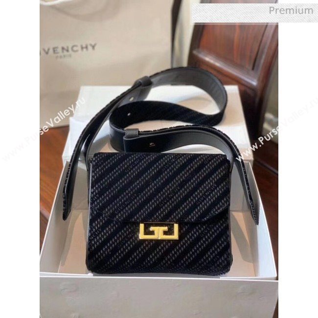 Givenchy 4G Velvet Samll Eden Bag Black 2020 (YS-20032402)