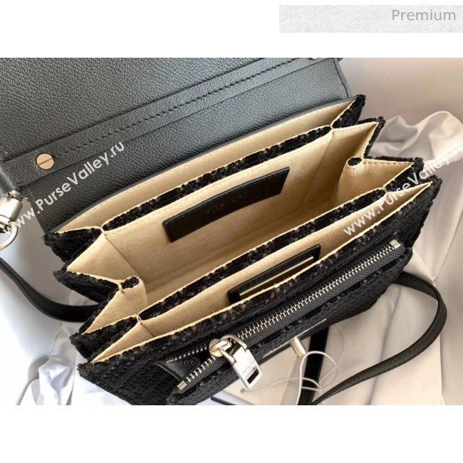 Givenchy 4G Velvet Small GV3 Shoulder Bag Black 2020 (YS-20032420)