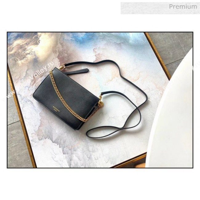 Givenchy Cross 3 Goat Skin Shoulder Bag Black (YS-4218536155)