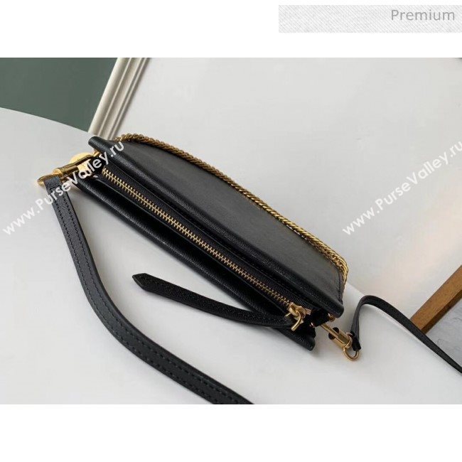 Givenchy Cross 3 Goat Skin Shoulder Bag Black (YS-4218536155)