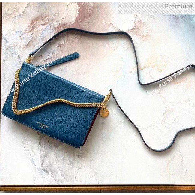 Givenchy Cross 3 Goat Skin Shoulder Bag Blue (YS-z4218536155)