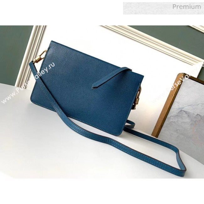 Givenchy Cross 3 Goat Skin Shoulder Bag Blue (YS-z4218536155)