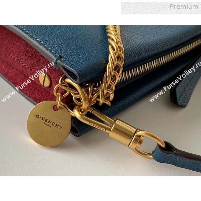 Givenchy Cross 3 Goat Skin Shoulder Bag Blue (YS-z4218536155)