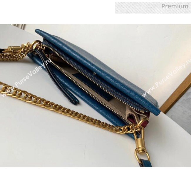 Givenchy Cross 3 Goat Skin Shoulder Bag Blue (YS-z4218536155)