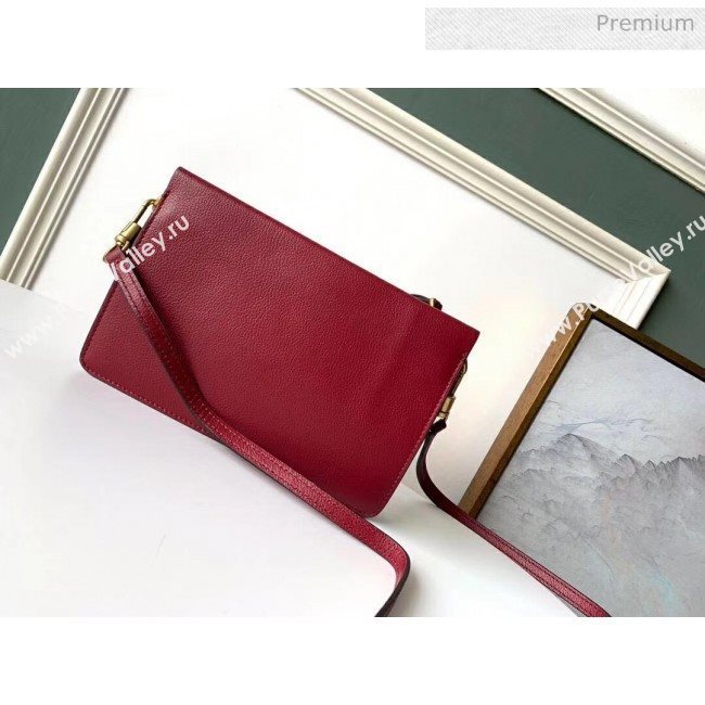 Givenchy Cross 3 Goat Skin Shoulder Bag Red (YS-r4218536155)