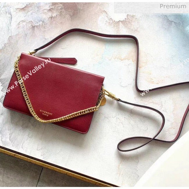 Givenchy Cross 3 Goat Skin Shoulder Bag Red (YS-r4218536155)