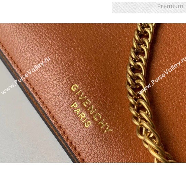 Givenchy Cross 3 Goat Skin Shoulder Bag Brown (YS-b4218536155 )