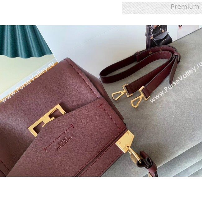 Givenchy Mystic Bag In Soft Baby Calfskin Leather Burgundy 2019 (YZ-20032344)