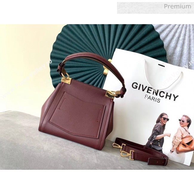 Givenchy Mystic Bag In Soft Baby Calfskin Leather Burgundy 2019 (YZ-20032344)
