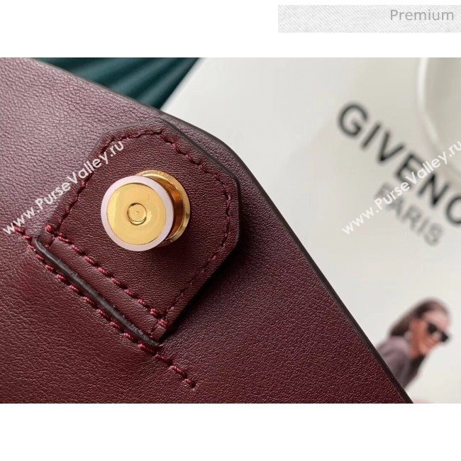 Givenchy Mystic Bag In Soft Baby Calfskin Leather Burgundy 2019 (YZ-20032344)