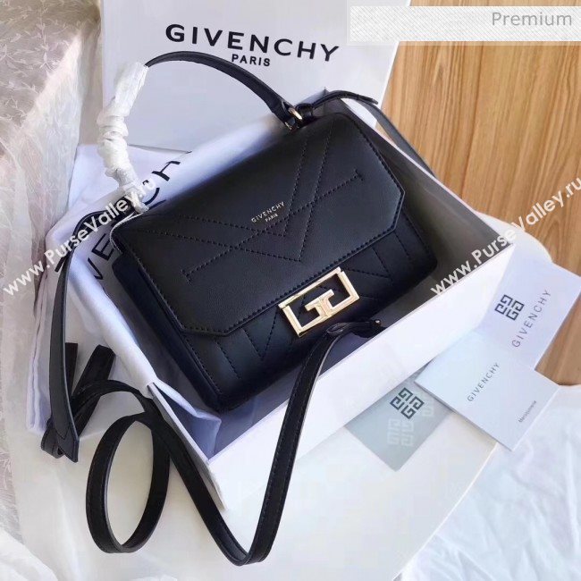 Givenchy Calfskin Leather Mini Eden Bag Black 2019 (YZ-20032412)