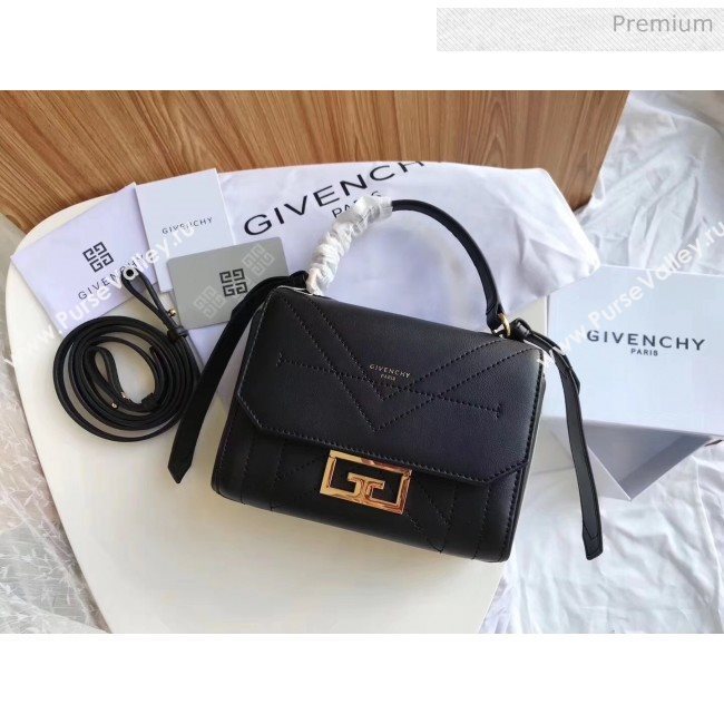 Givenchy Calfskin Leather Mini Eden Bag Black 2019 (YZ-20032412)