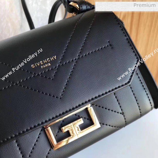 Givenchy Calfskin Leather Mini Eden Bag Black 2019 (YZ-20032412)