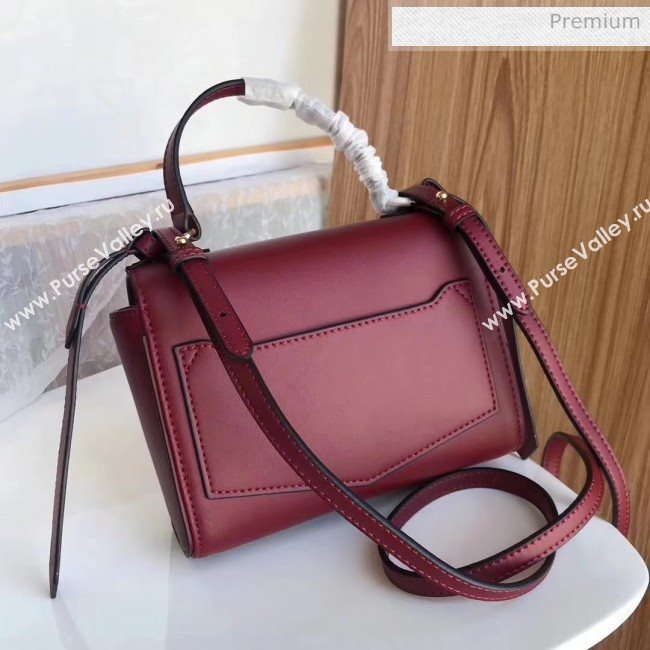 Givenchy Calfskin Leather Mini Eden Bag Burgundy 2019 (YZ-20032413)