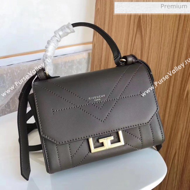 Givenchy Calfskin Leather Mini Eden Bag Grey 2019 (YZ-20032414)