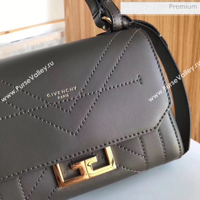 Givenchy Calfskin Leather Mini Eden Bag Grey 2019 (YZ-20032414)