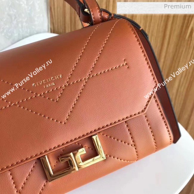 Givenchy Calfskin Leather Mini Eden Bag Brown 2019 (YZ-20032415)