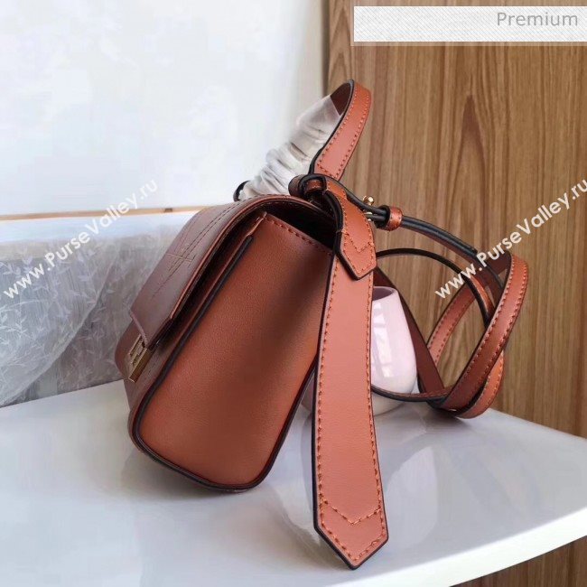 Givenchy Calfskin Leather Mini Eden Bag Brown 2019 (YZ-20032415)