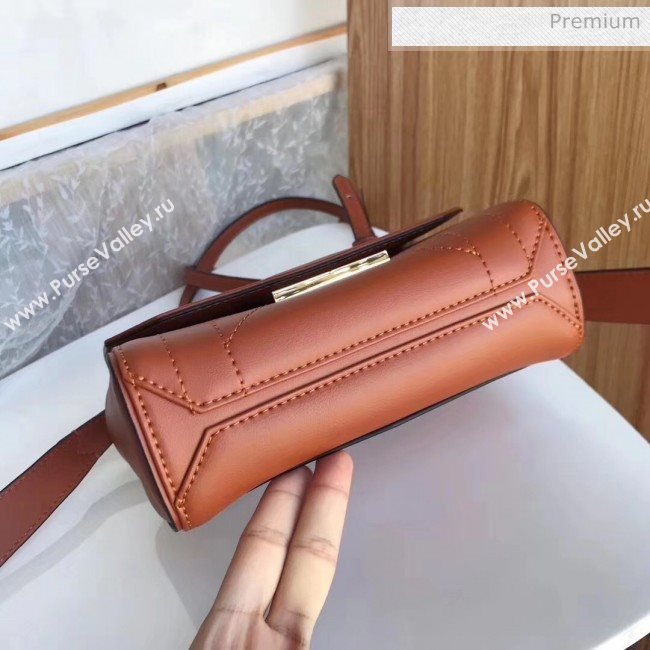 Givenchy Calfskin Leather Mini Eden Bag Brown 2019 (YZ-20032415)