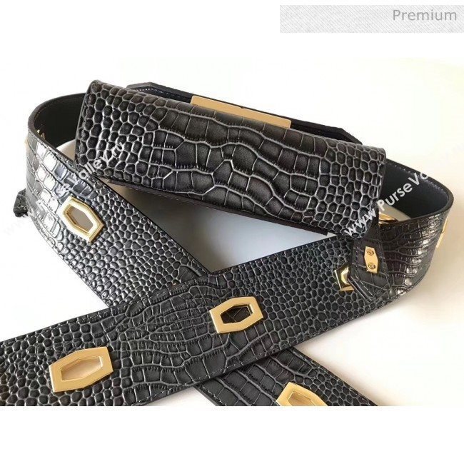 Givenchy Nano Eden Bag in Crocodile Pattern Calfskin Leather Grey 2020 (YS-20032407)