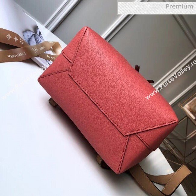 Louis Vuitton Grainy Calfskin Lockme Backpack Rouge/Beige M52734 (K-20032424)