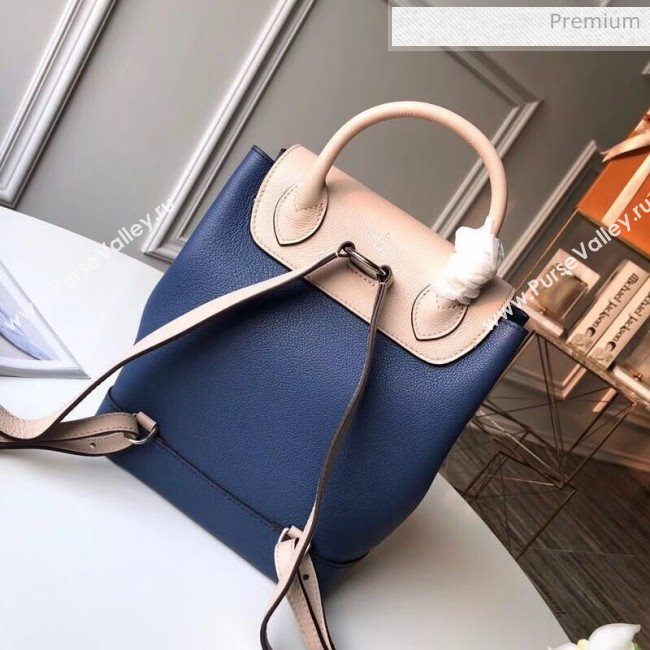 Louis Vuitton Grainy Calfskin Lockme Backpack Blue/Beige M41815 (K-20032422)
