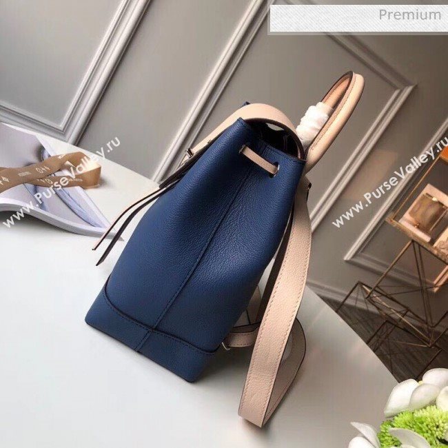 Louis Vuitton Grainy Calfskin Lockme Backpack Blue/Beige M41815 (K-20032422)