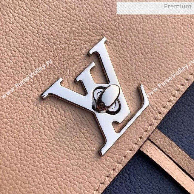 Louis Vuitton Grainy Calfskin Lockme Backpack Blue/Beige M41815 (K-20032422)