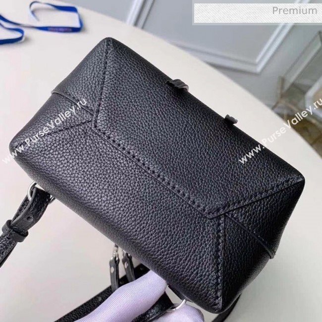 Louis Vuitton Grainy Calfskin Lockme Mini Backpack Black M54573 (K-20032426)