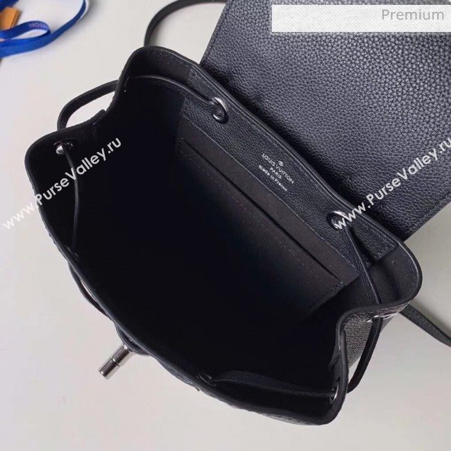 Louis Vuitton Grainy Calfskin Lockme Mini Backpack Black M54573 (K-20032426)