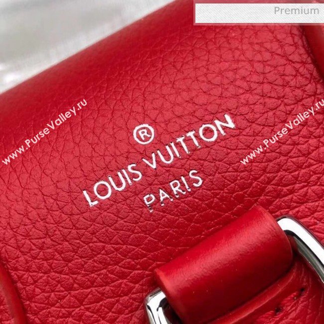 Louis Vuitton Grainy Calfskin Lockme Mini Backpack Red M54573 (K-20032427)