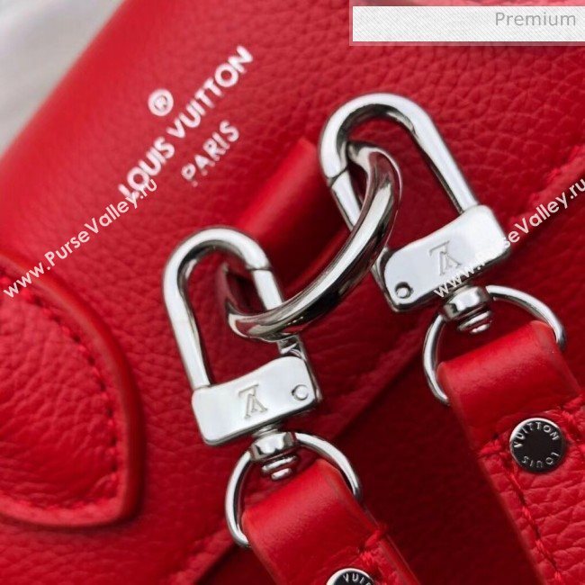 Louis Vuitton Grainy Calfskin Lockme Mini Backpack Red M54573 (K-20032427)