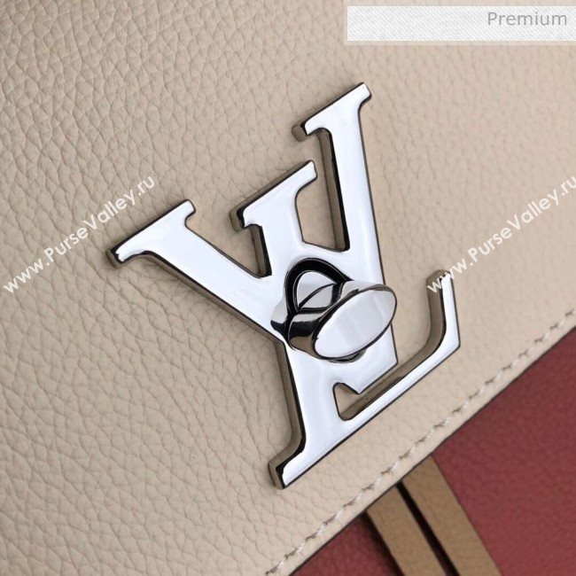 Louis Vuitton Grainy Calfskin Lockme Mini Backpack Brown/Beige M54573 (K-20032429)