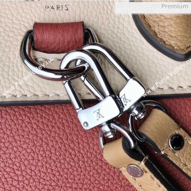 Louis Vuitton Grainy Calfskin Lockme Mini Backpack Brown/Beige M54573 (K-20032429)