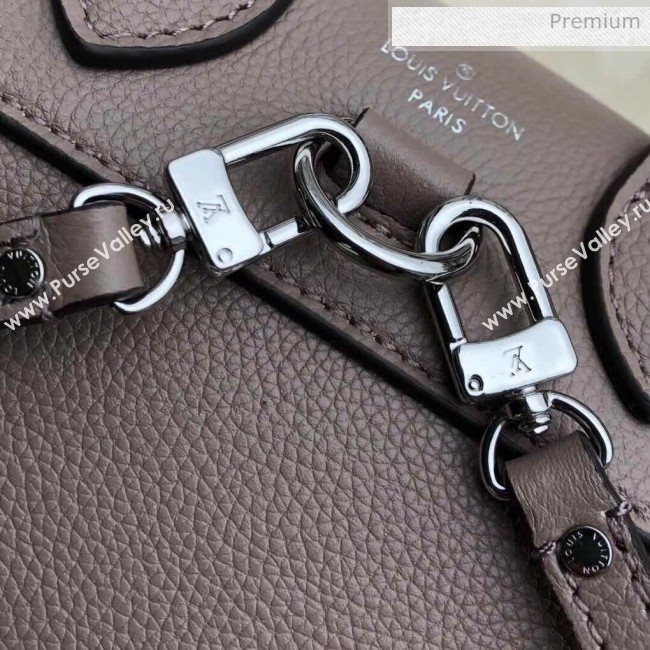 Louis Vuitton Grainy Calfskin Lockme Mini Backpack Grey M54573 (K-20032430)