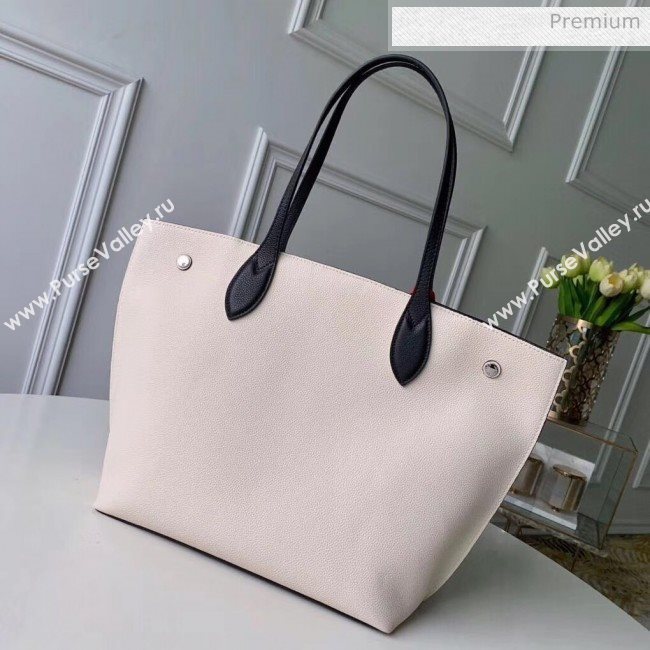 Louis Vuitton Calfskin Lockme Go Handle Tote Bag White M55028 (K-20032502)