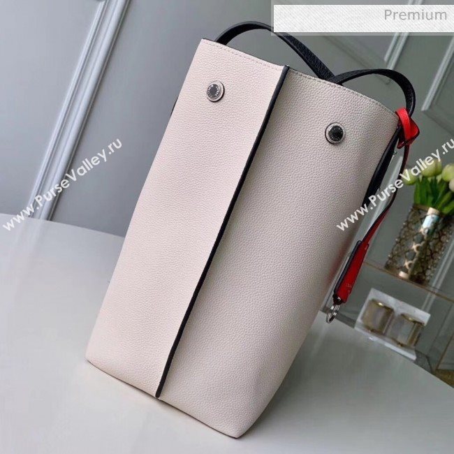 Louis Vuitton Calfskin Lockme Go Handle Tote Bag White M55028 (K-20032502)