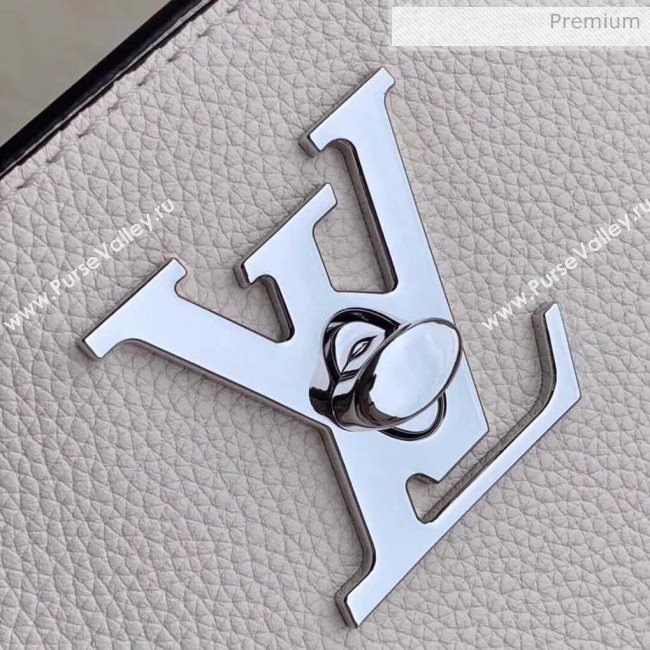 Louis Vuitton Calfskin Lockme Go Handle Tote Bag White M55028 (K-20032502)