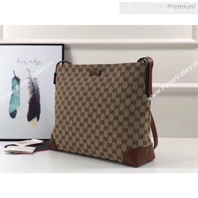Gucci GG Supreme Canvas Messenger Bag 308930 Brown (DLH-20032315)