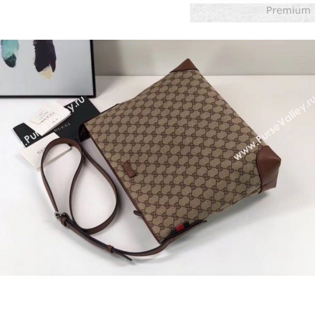 Gucci GG Supreme Canvas Messenger Bag 308930 Brown (DLH-20032315)