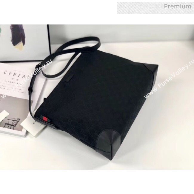 Gucci GG Supreme Canvas Messenger Bag 308930 Black (DLH-20032316)