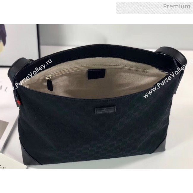 Gucci GG Supreme Canvas Messenger Bag 308930 Black (DLH-20032316)