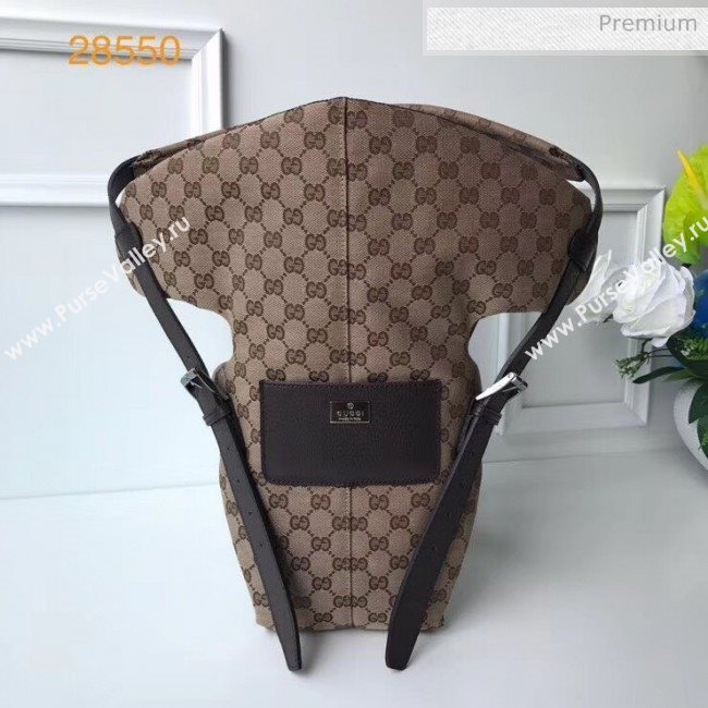 Gucci GG Supreme Canvas Baby Carrier 28550 Apricot/Coffee (DLH-20032320)