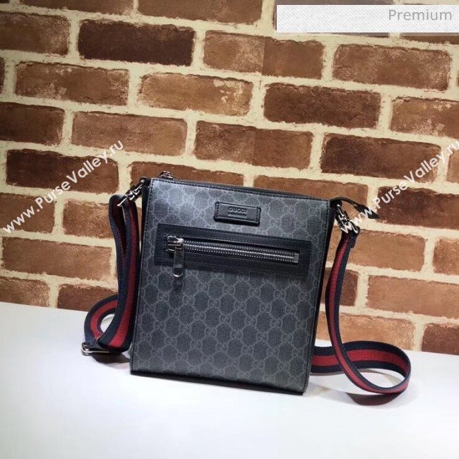 Gucci GG Supreme Samll Messenger Bag With Tiger Print 523599 Black (DLH-20032317)