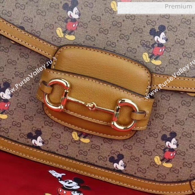 Gucci x Disney GG Supreme 1955 Horsebit Small Shoulder Bag 602204 2020 (DLH-20032314)