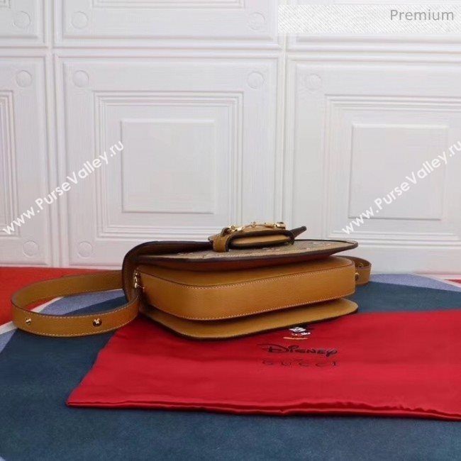 Gucci x Disney GG Supreme 1955 Horsebit Small Shoulder Bag 602204 2020 (DLH-20032314)