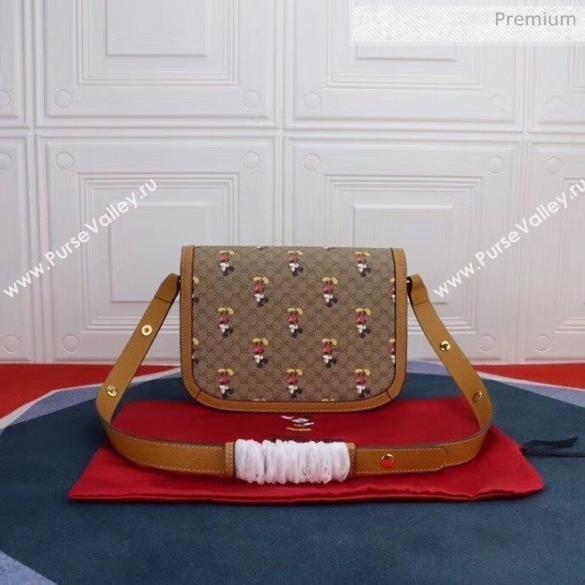 Gucci x Disney GG Supreme 1955 Horsebit Small Shoulder Bag 602204 2020 (DLH-20032314)