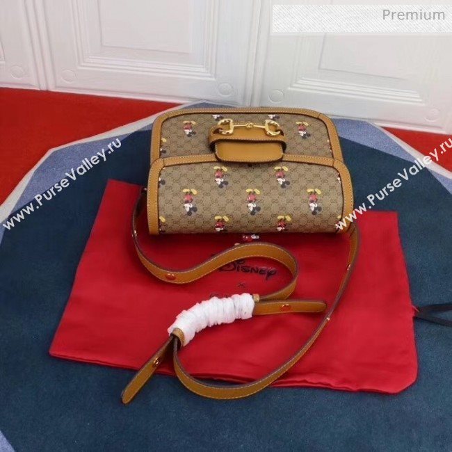 Gucci x Disney GG Supreme 1955 Horsebit Small Shoulder Bag 602204 2020 (DLH-20032314)