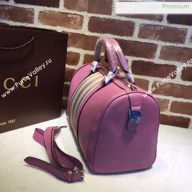Gucci 247205 Medium Calfskin Leather Boston Bag Pink (DLH-20032322)