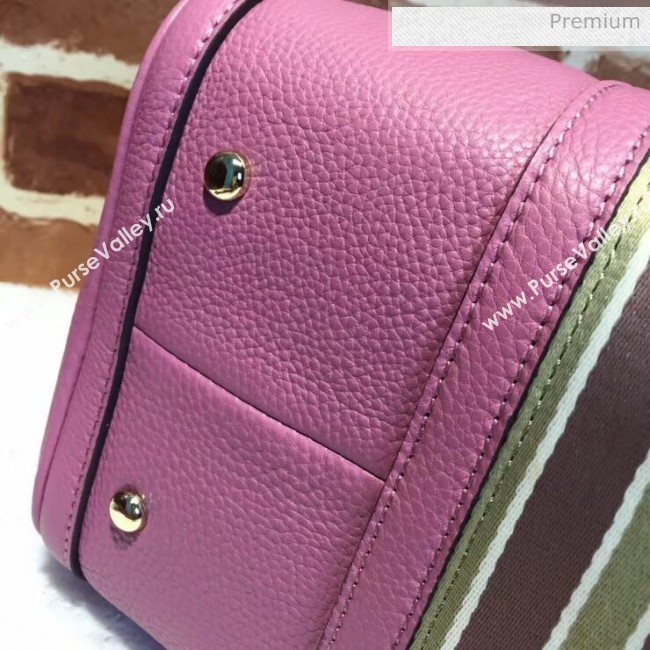 Gucci 247205 Medium Calfskin Leather Boston Bag Pink (DLH-20032322)